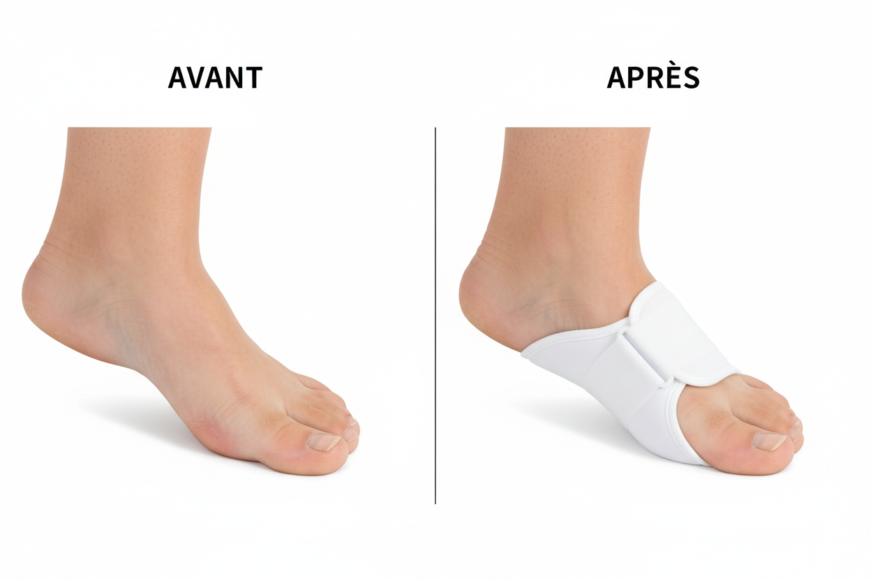 Correction Hallux Valgus - Avant et Après avec Orthèse Sorelyana